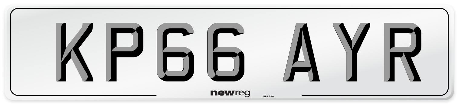 KP66 AYR Number Plate from New Reg